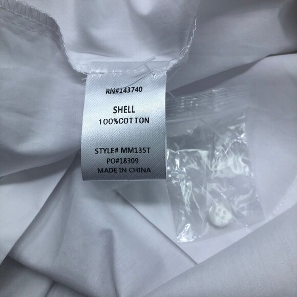 NWT Hyacinth House White Buttondown Vail Blouse Size M 100% Cotton - Picture 8 of 9
